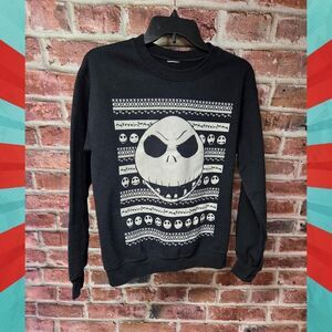 Disney Nightmare Before Christmas Sweatshirt | Unisex Small | Jack Skellington